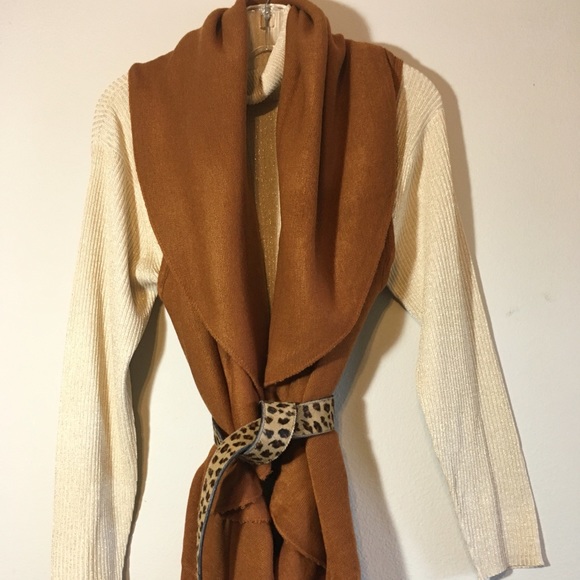 NWT Oversized Sweater Cardigan Vest Loose Slouchy - Picture 4 of 9